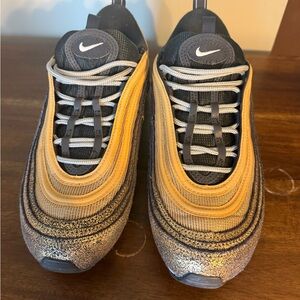 Nike Air Max 97 in Blue and Gold Tones